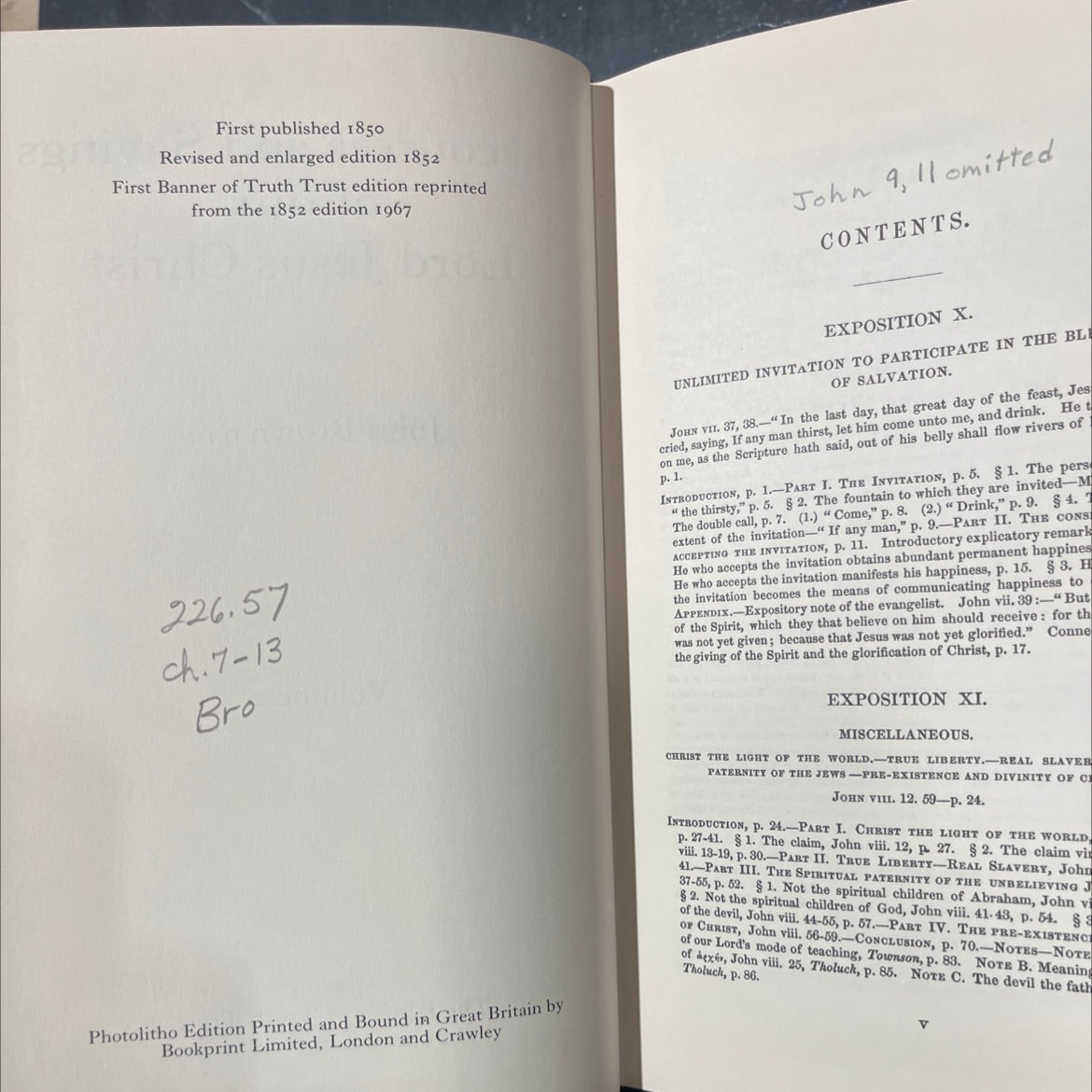 discourses and sayings of our lord jesus christ book, by john brown d.d., 1967 Hardcover image 3