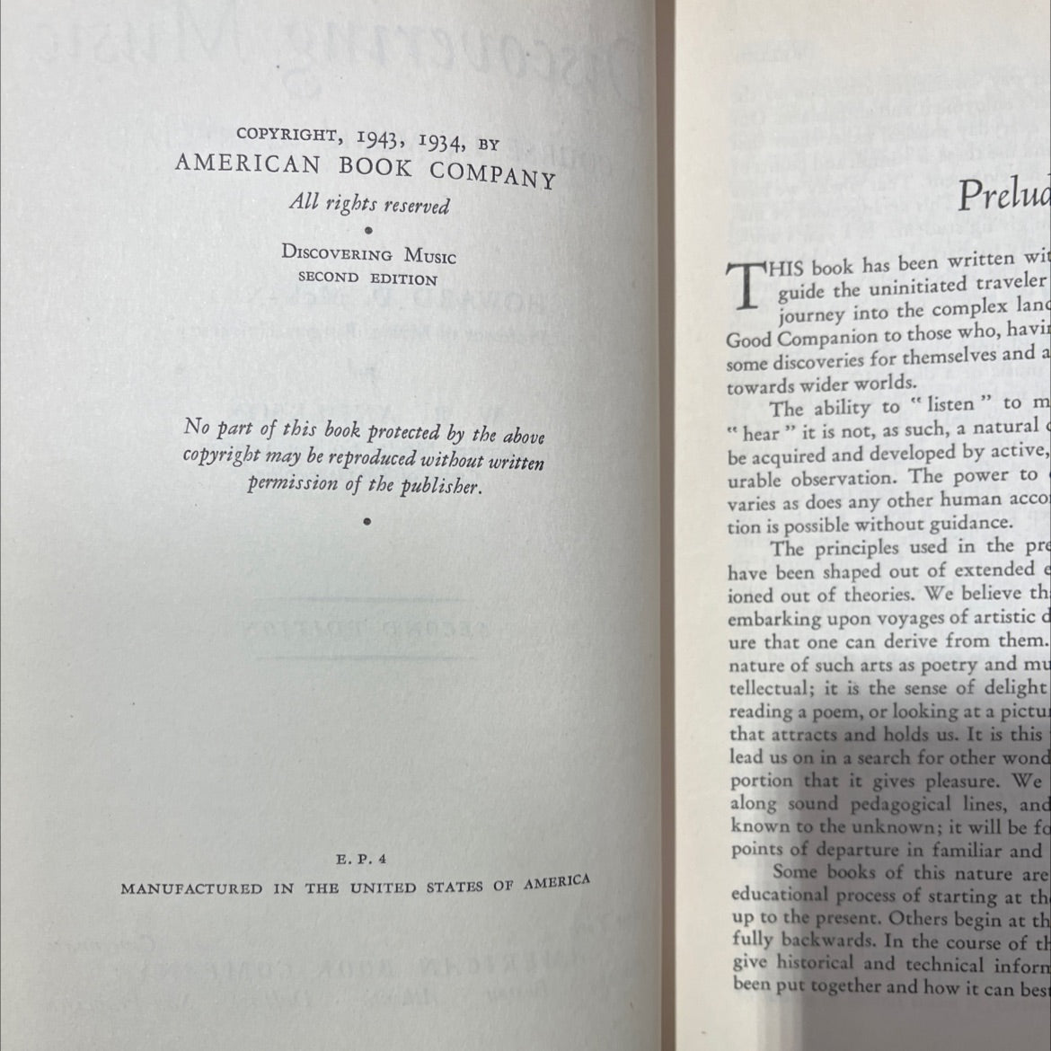 discovering music book, by howard d. mckinney, w. r. anderson, 1943 Hardcover image 3