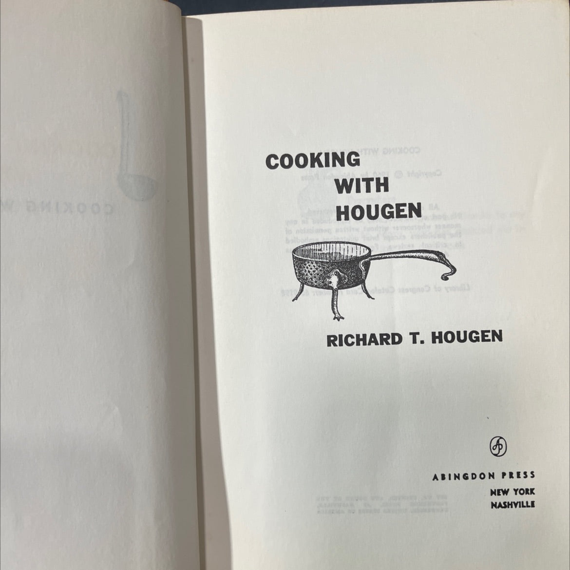 dmixood cooking tw dhx003 with why hougena balbode to you book, by richard t. hougen, 1960 Hardcover image 2
