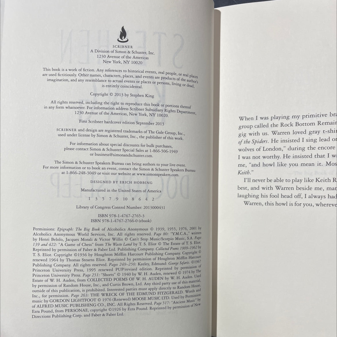 doctor sleep book, by Stephen King, 2013 Hardcover image 3