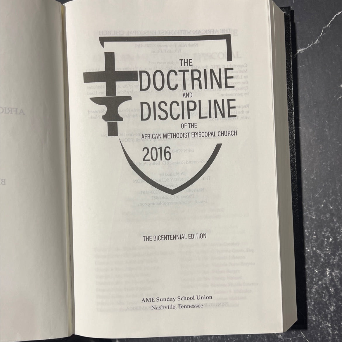 doctrine and discipline of the african methodist episcopal church book, by unknown, 2017 Hardcover image 2