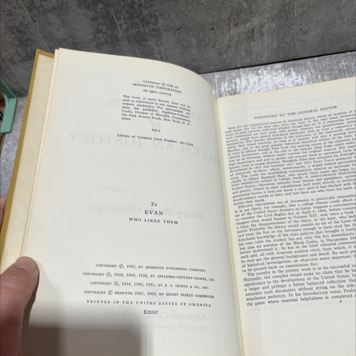 documents of american history book, by Henry Steele Commager, 1968 Hardcover image 3