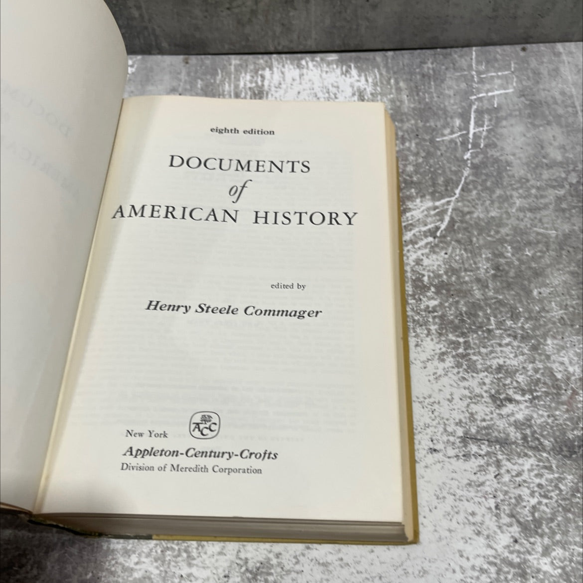 documents of american history book, by Henry Steele Commager, 1968 Hardcover image 2