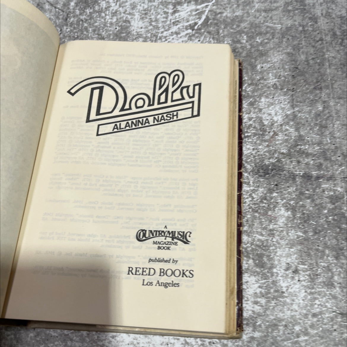 dolly book, by alanna nash, 1978 Hardcover image 2