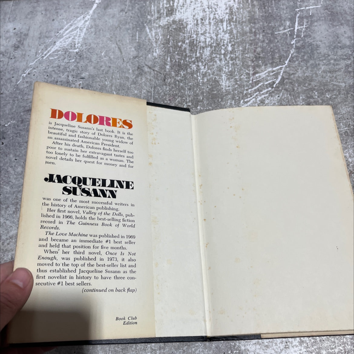 dolores book, by jacqueline susann, 1976 Hardcover image 4
