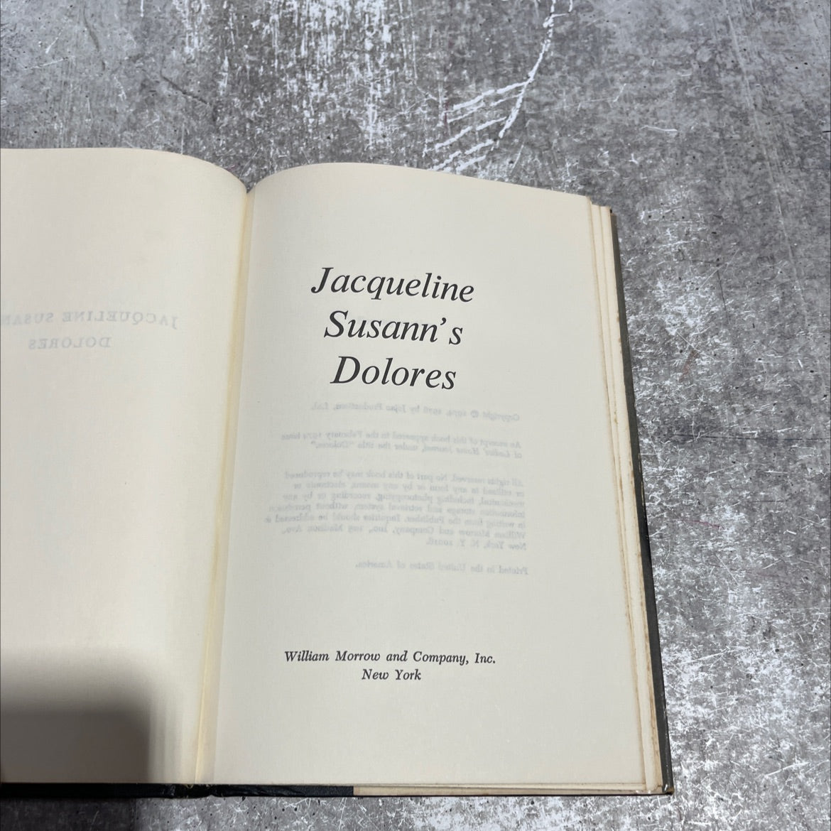 dolores book, by jacqueline susann, 1976 Hardcover image 2