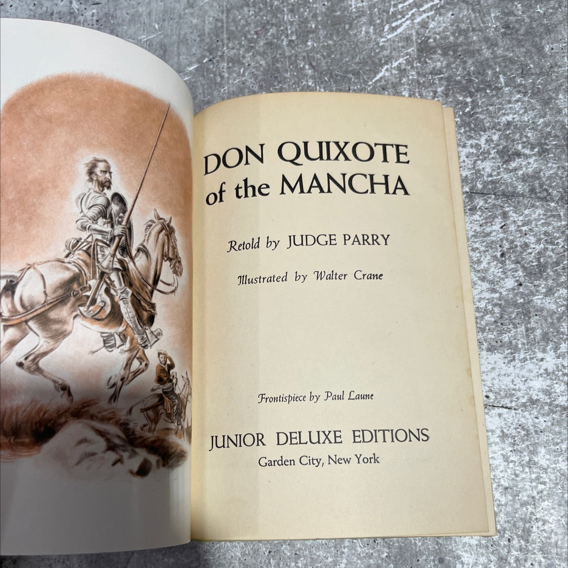 don quixote of the mancha book, by judge parry, 1970 Hardcover image 2