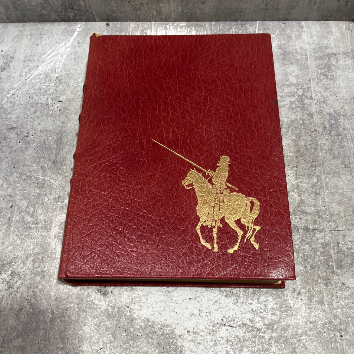 don quixote the ingenious gentleman of la mancha book, by miguel de cervantes saavedra, 1979 Leather image 1