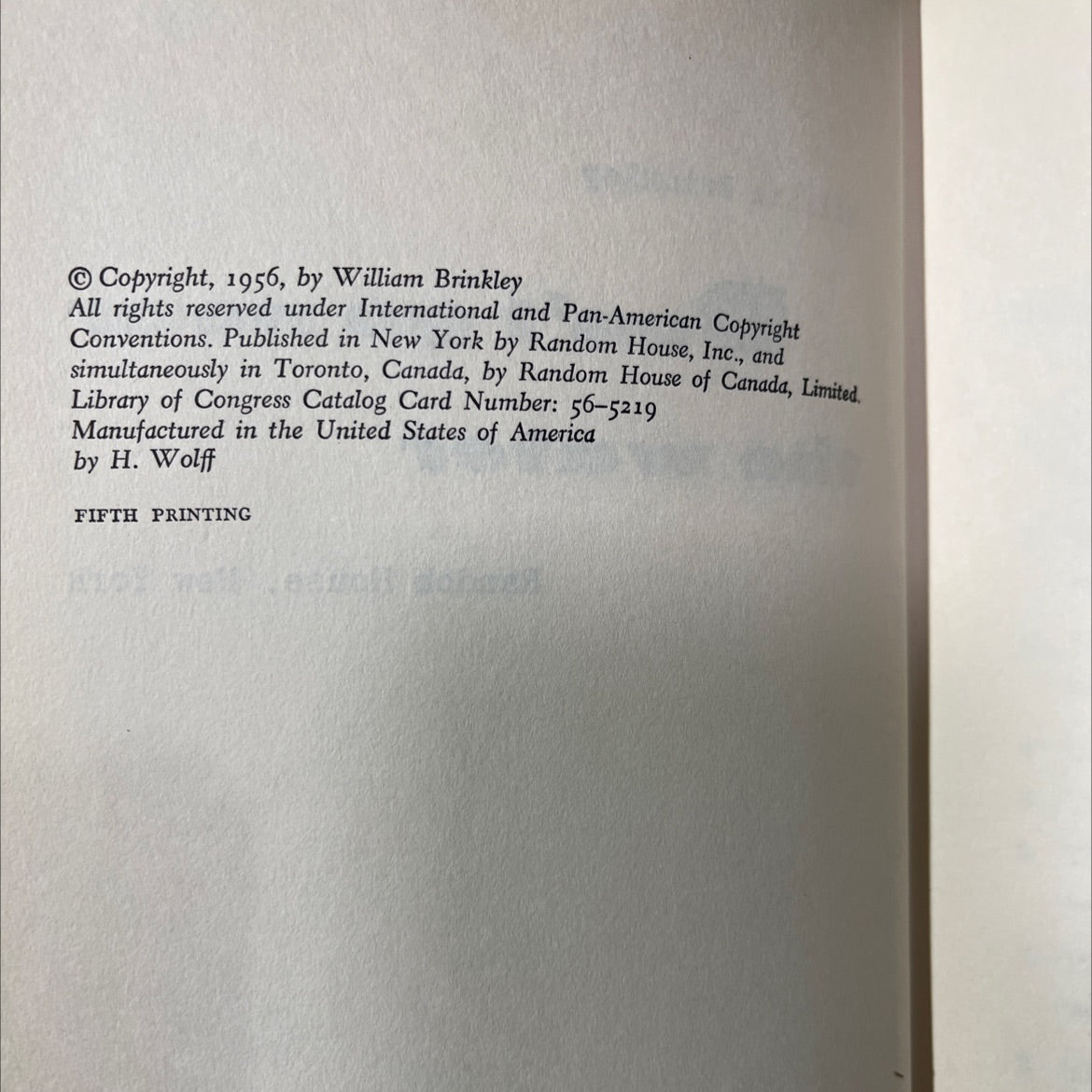 don't go near the water book, by William Brinkley, 1956 Hardcover image 3