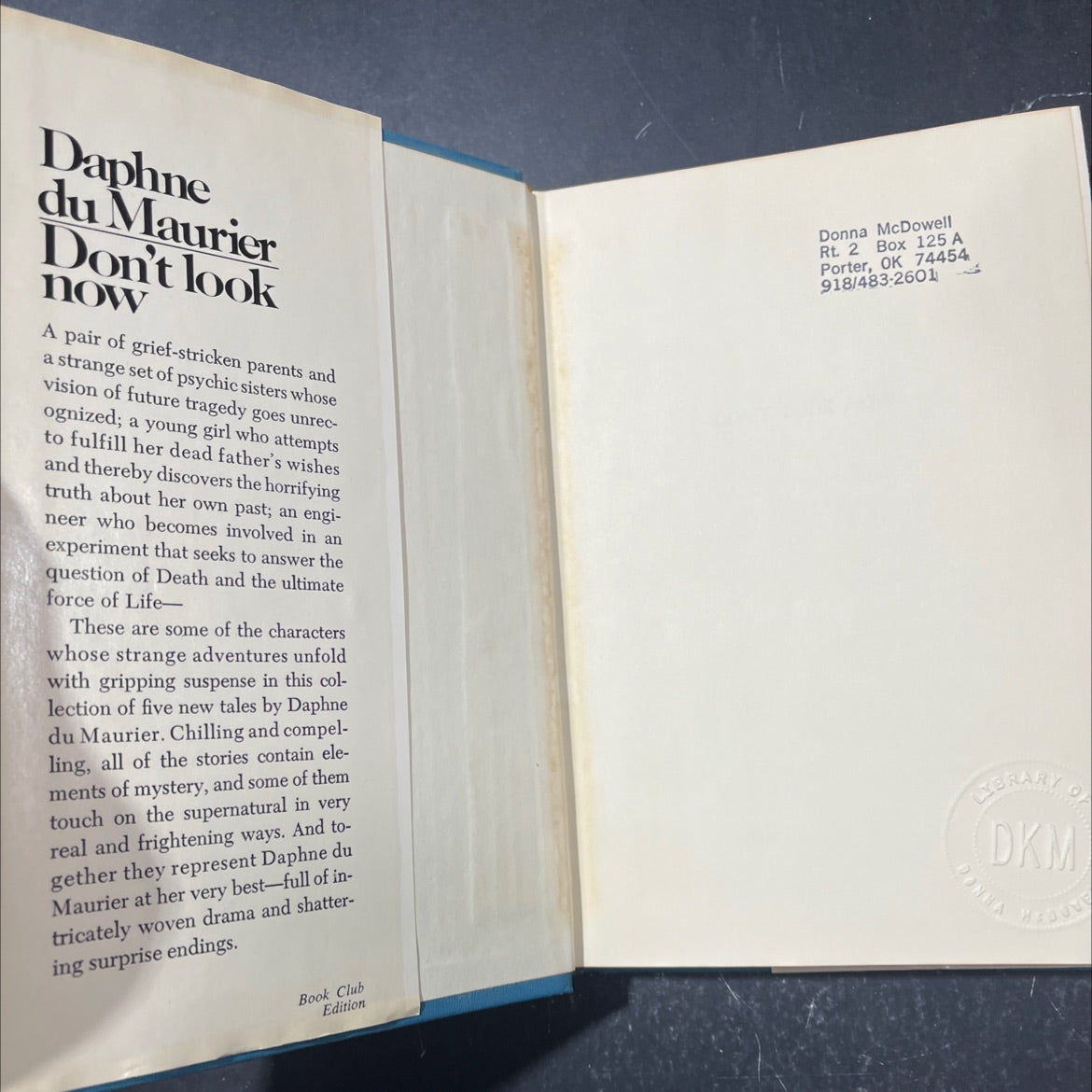 don't look now book, by Daphne du Maurier, 1971 Hardcover image 4