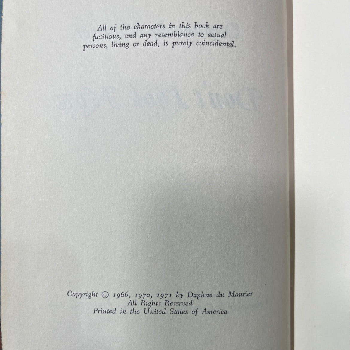 don't look now book, by daphne du maurier, 1971 Hardcover image 3