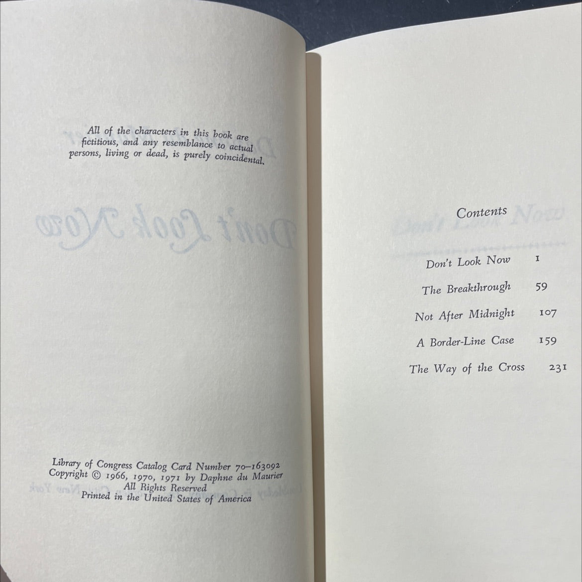 don't look now book, by Daphne du Maurier, 1971 Hardcover image 3