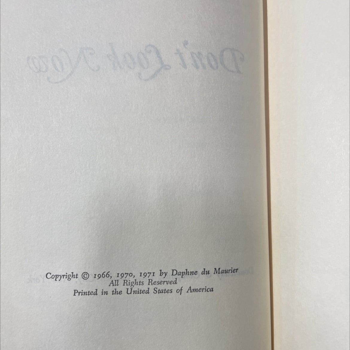 don't look now book, by Daphne du Maurier, 1971 Hardcover image 3