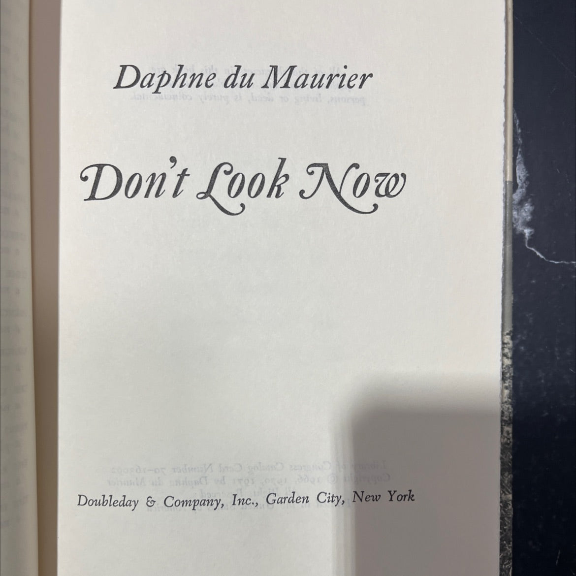 don't look now book, by Daphne du Maurier, 1971 Hardcover image 2