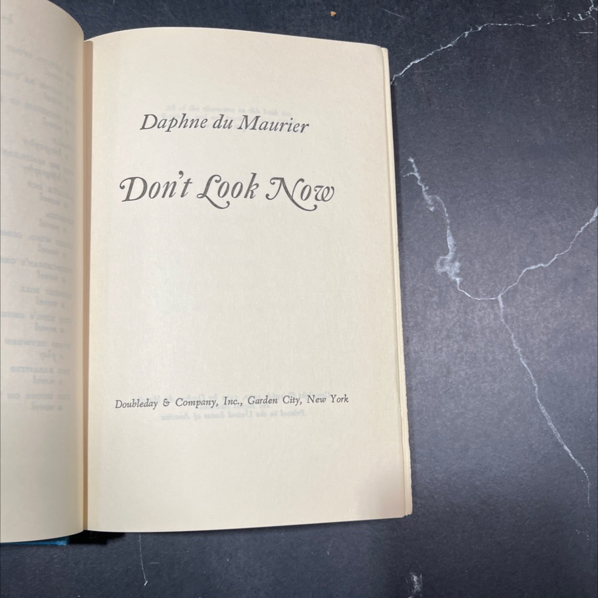 don't look now book, by Daphne du Maurier, 1971 Hardcover image 2