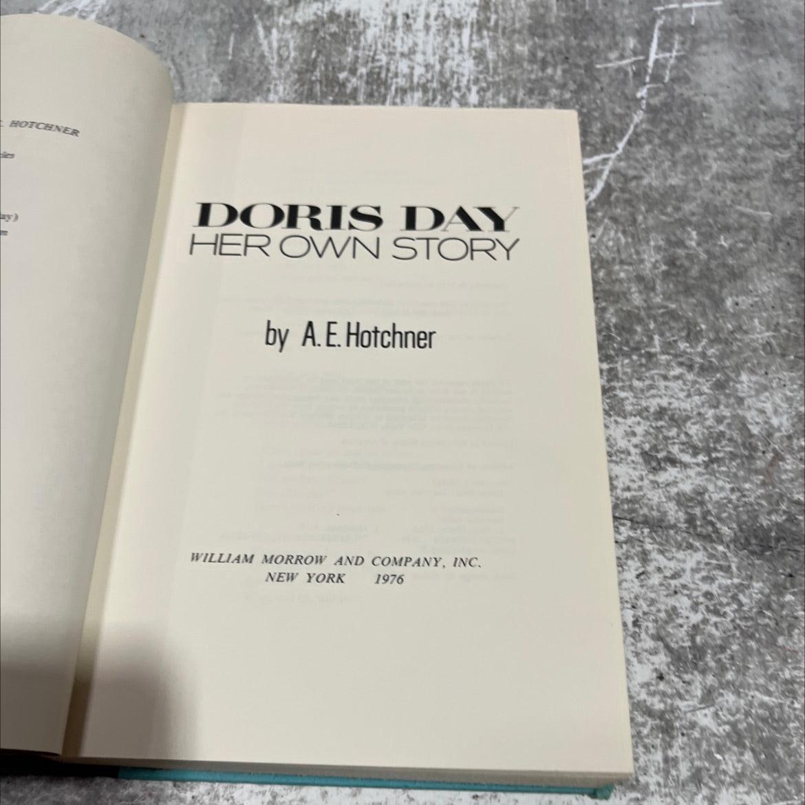 doris day her own story book, by A. E. Hotchner, 1976 Hardcover image 2