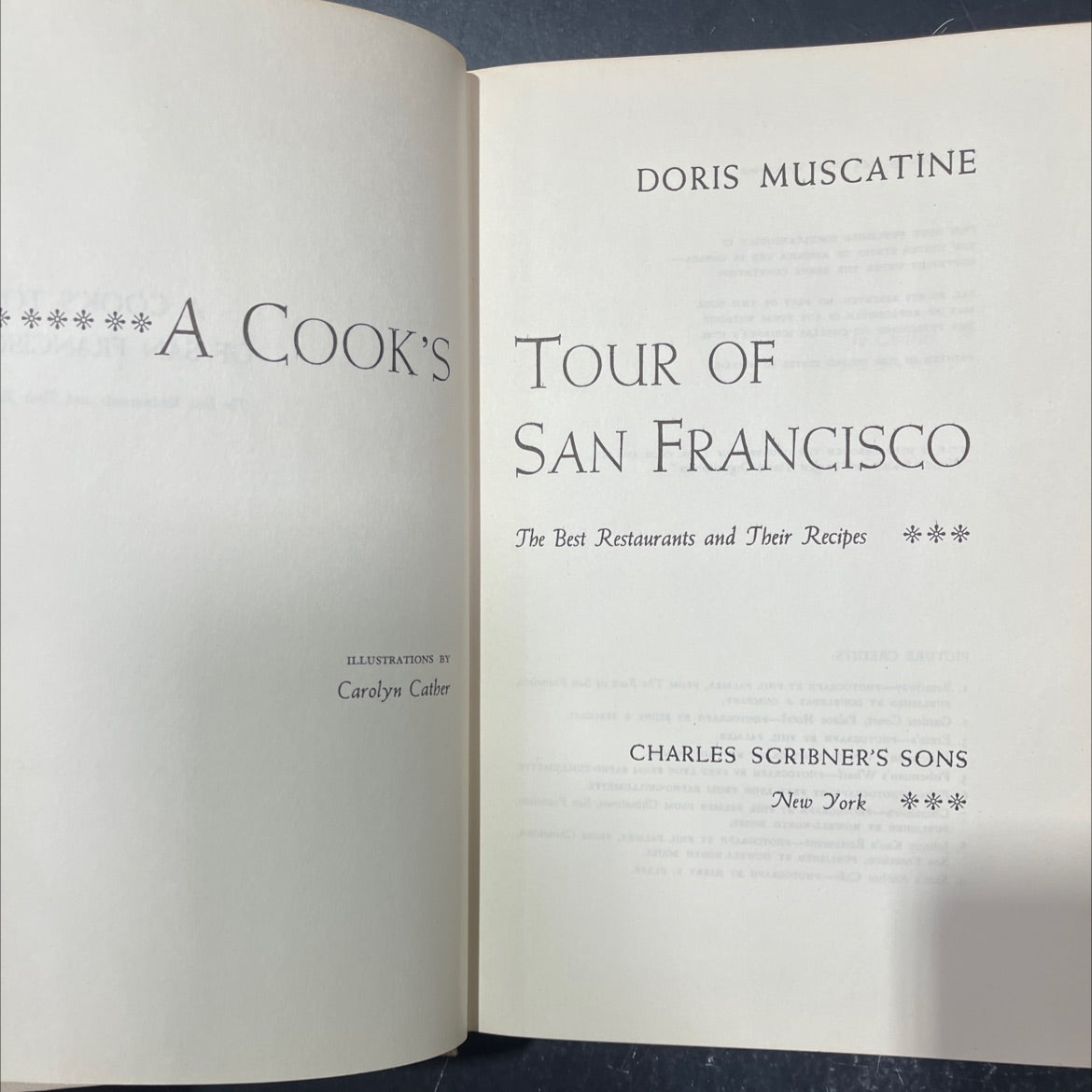 doris muscatine a cook's tour of san francisco the best restaurants and their recipes book, by doris muscatine, 1963 image 2