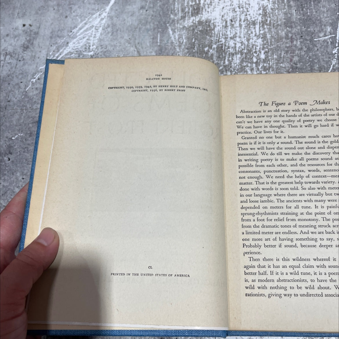doris ulmann collected oems of robert frost book, by robert frost, 1942 Hardcover image 3