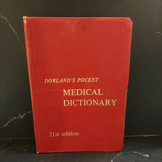 dorland's pocket medical dictionary book, by william alexander newman dorland, 1968 Hardcover image 1