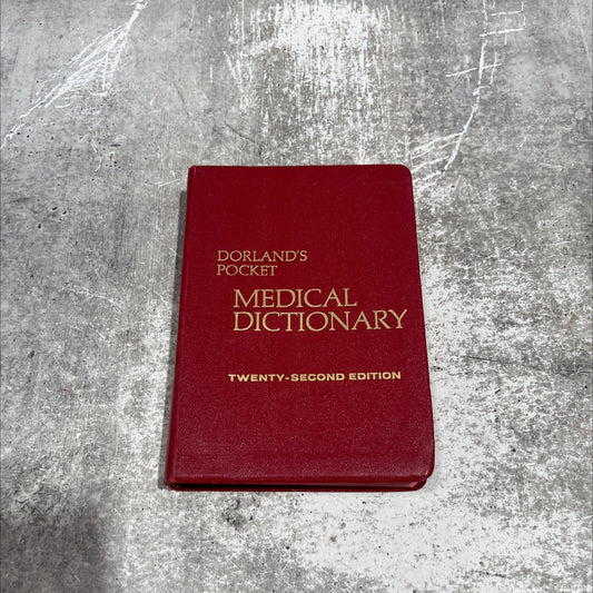 dorland's pocket medical dictionary book, by unknown, 1977 Leather image 1