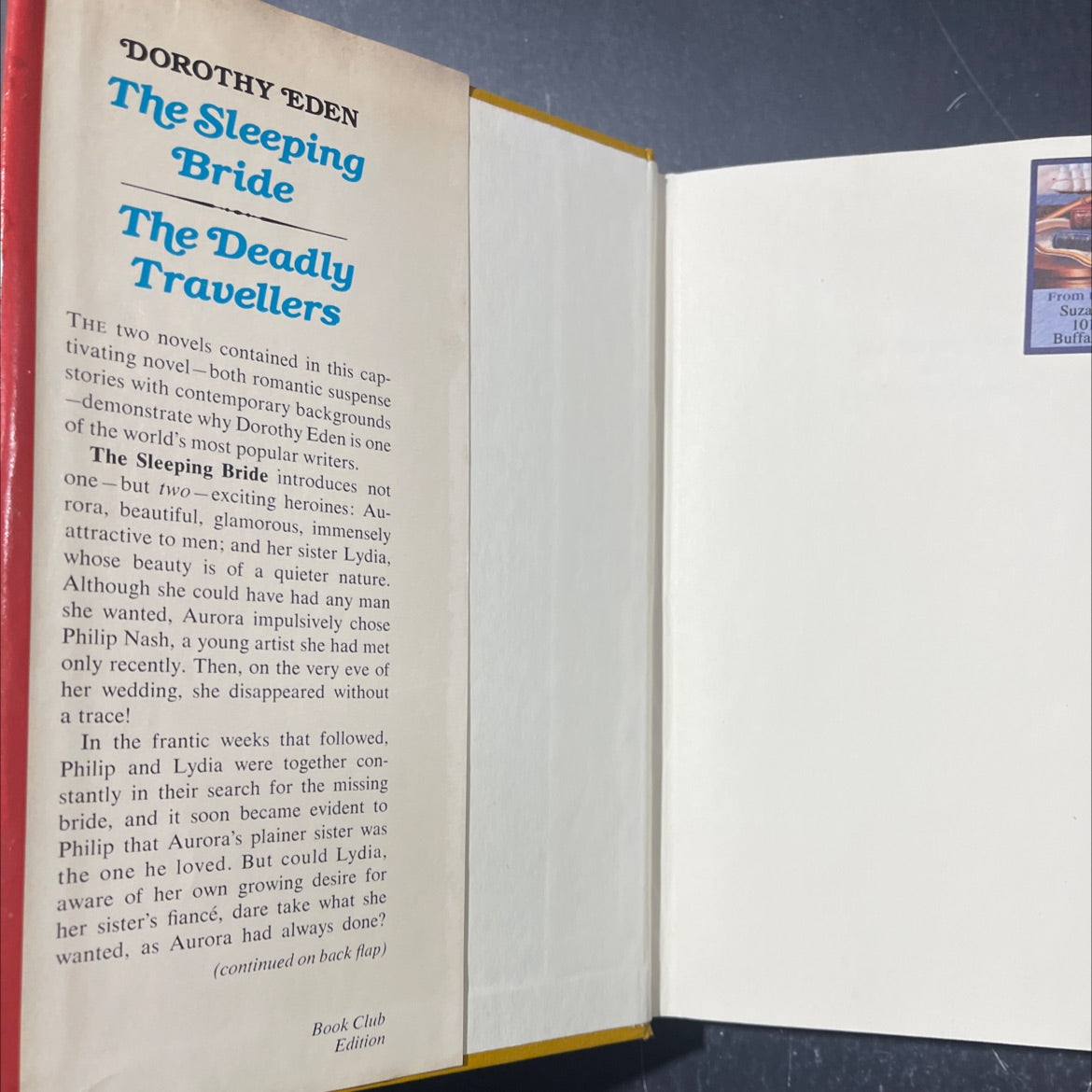 dorothy eden & mano the sleeping bride and the deadly travellers book, by dorothy eden, 1959 Hardcover image 4
