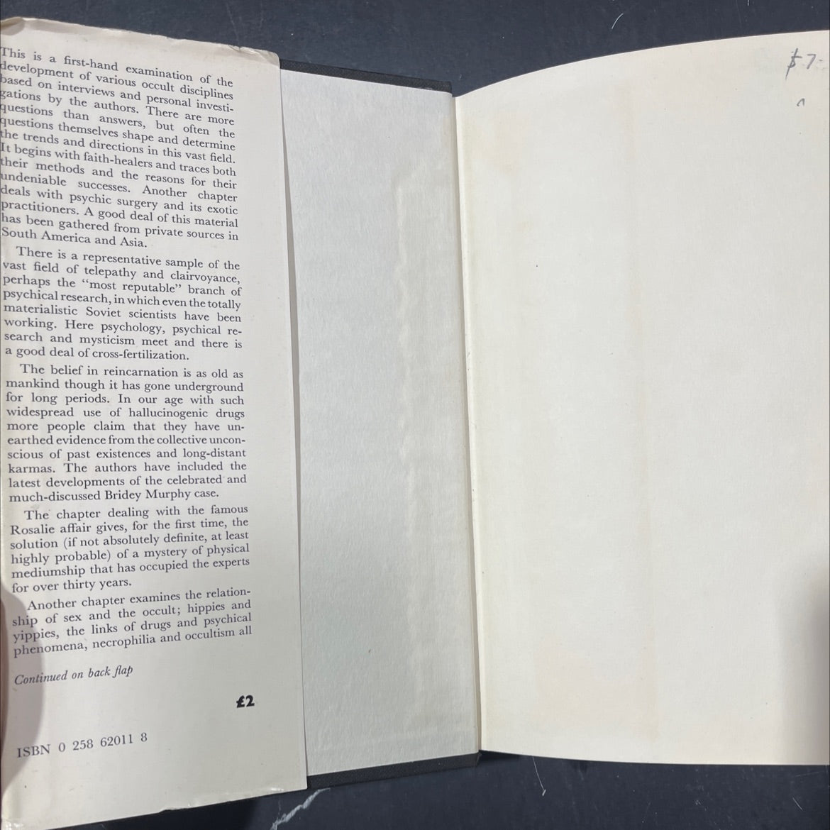down frontiers of the unknown or on e sixties book, by paul tabori and phyllis raphael, 1971 Hardcover image 4