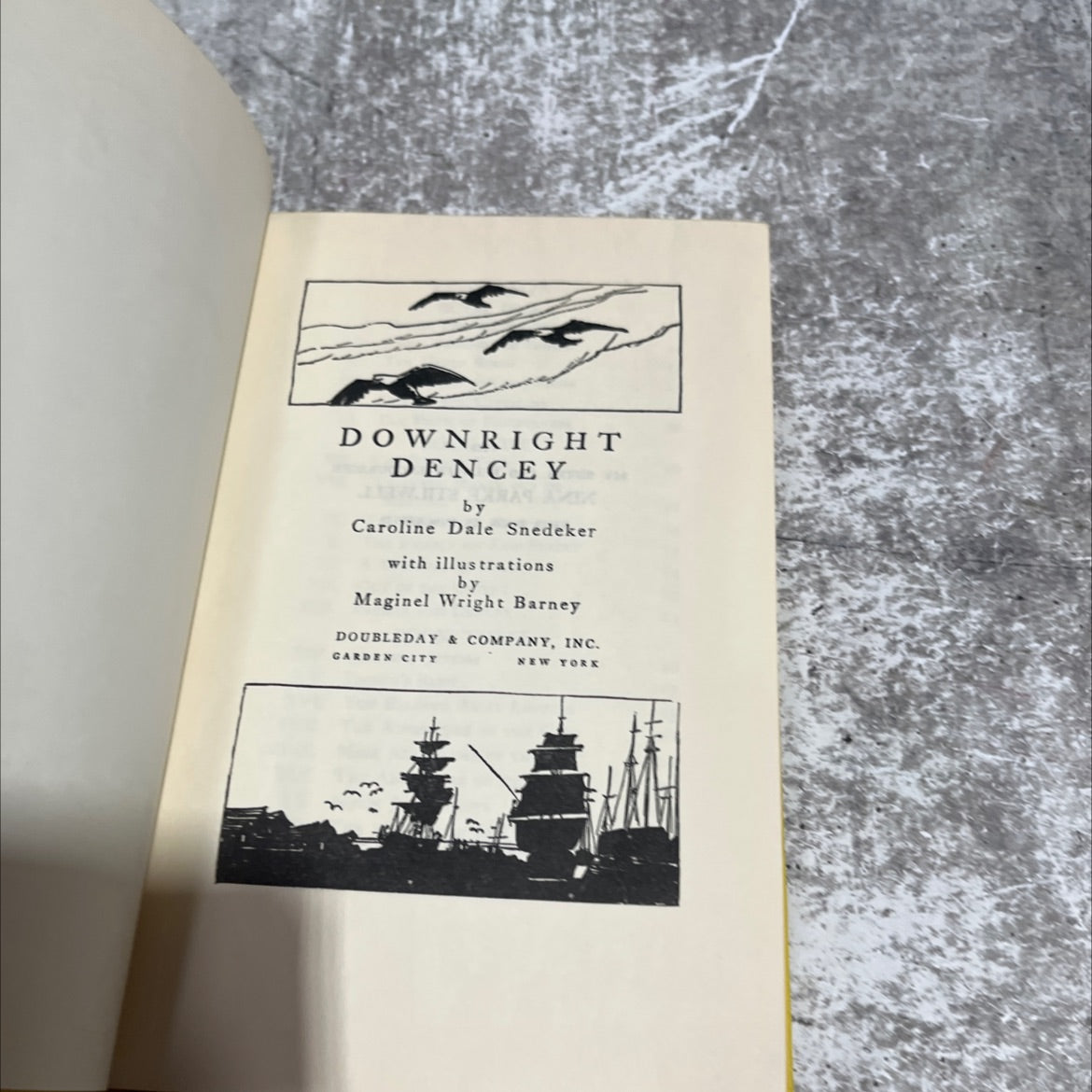 downright dencey book, by caroline dale snedeker, 1927 Hardcover image 2