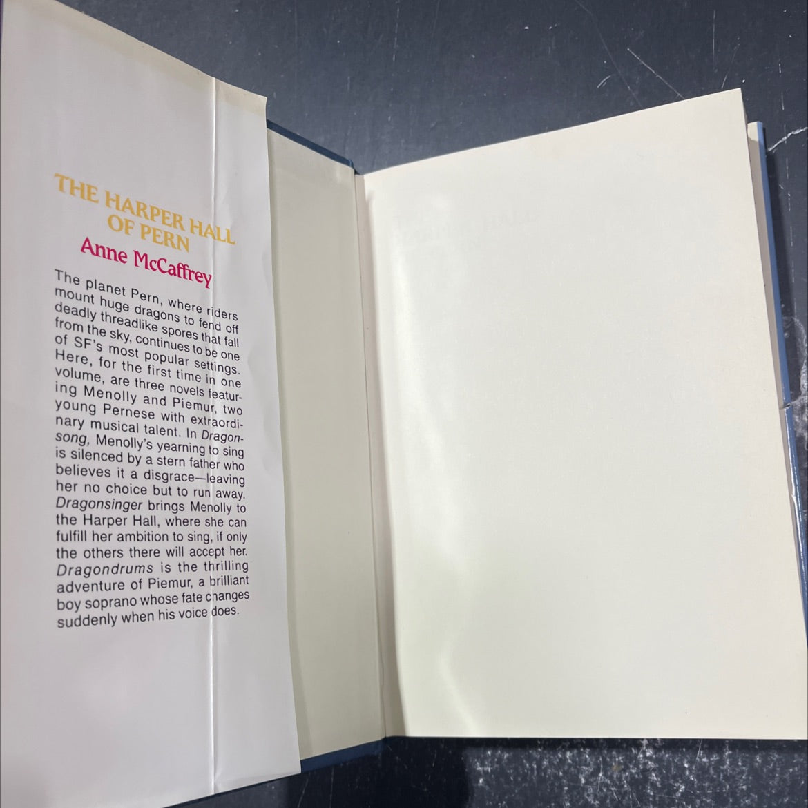 dragon song book, by Anne McCaffrey, 1979 Hardcover image 4