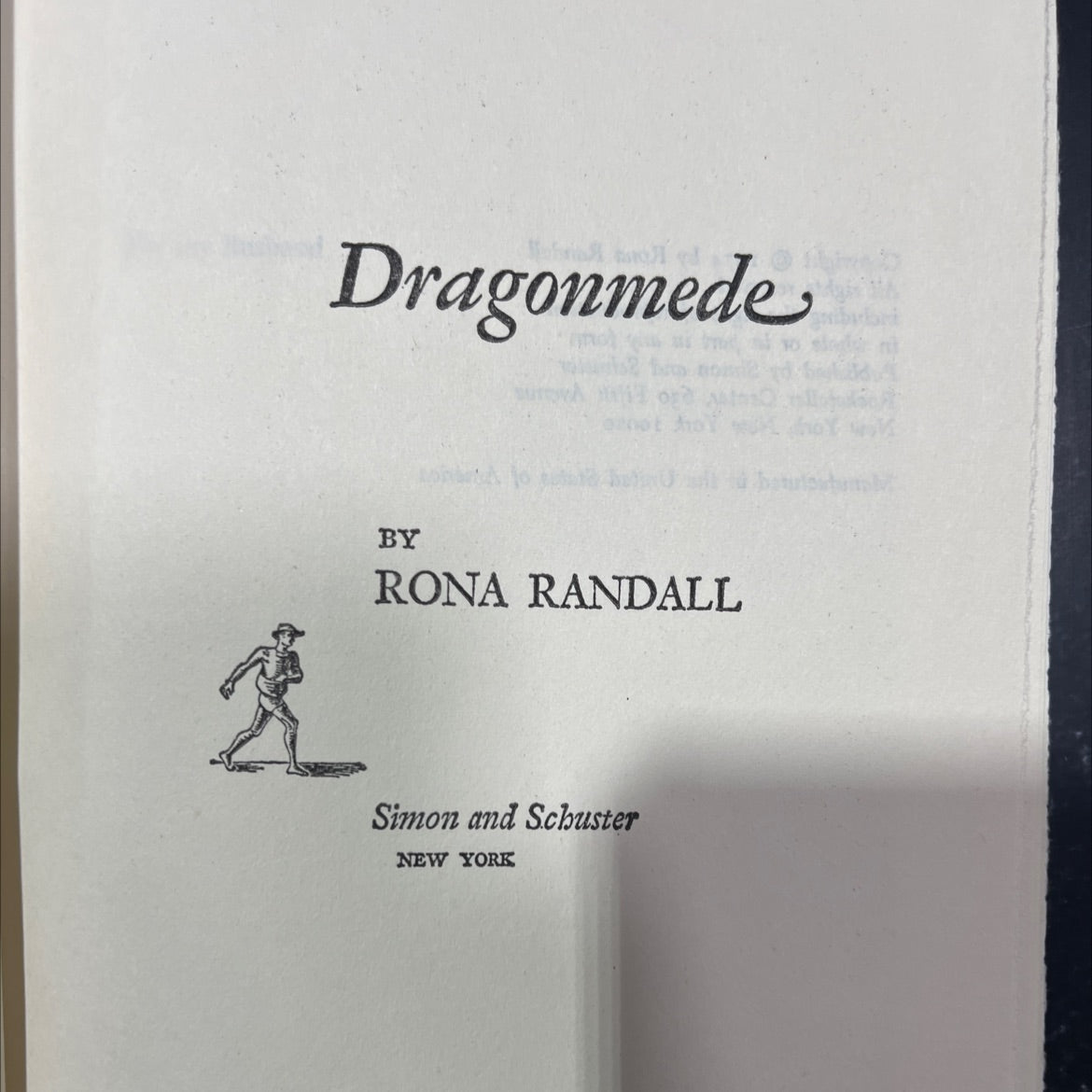 dragonmede 1 book, by rona randall, 1974 Hardcover image 2