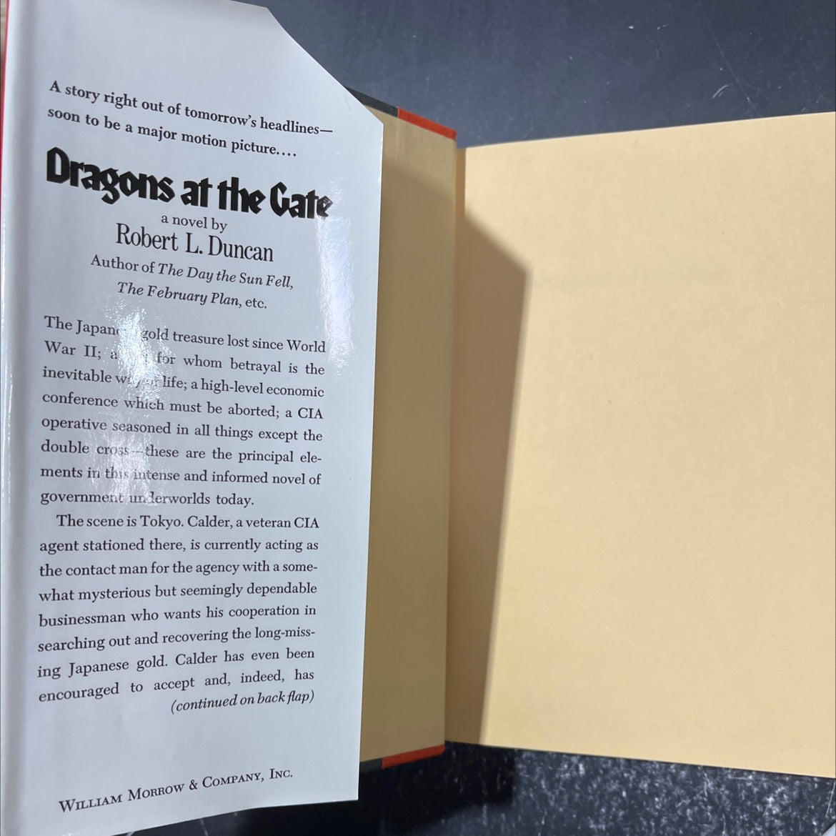 dragons at the gate book, by robert l. duncan, 1975 Hardcover image 4