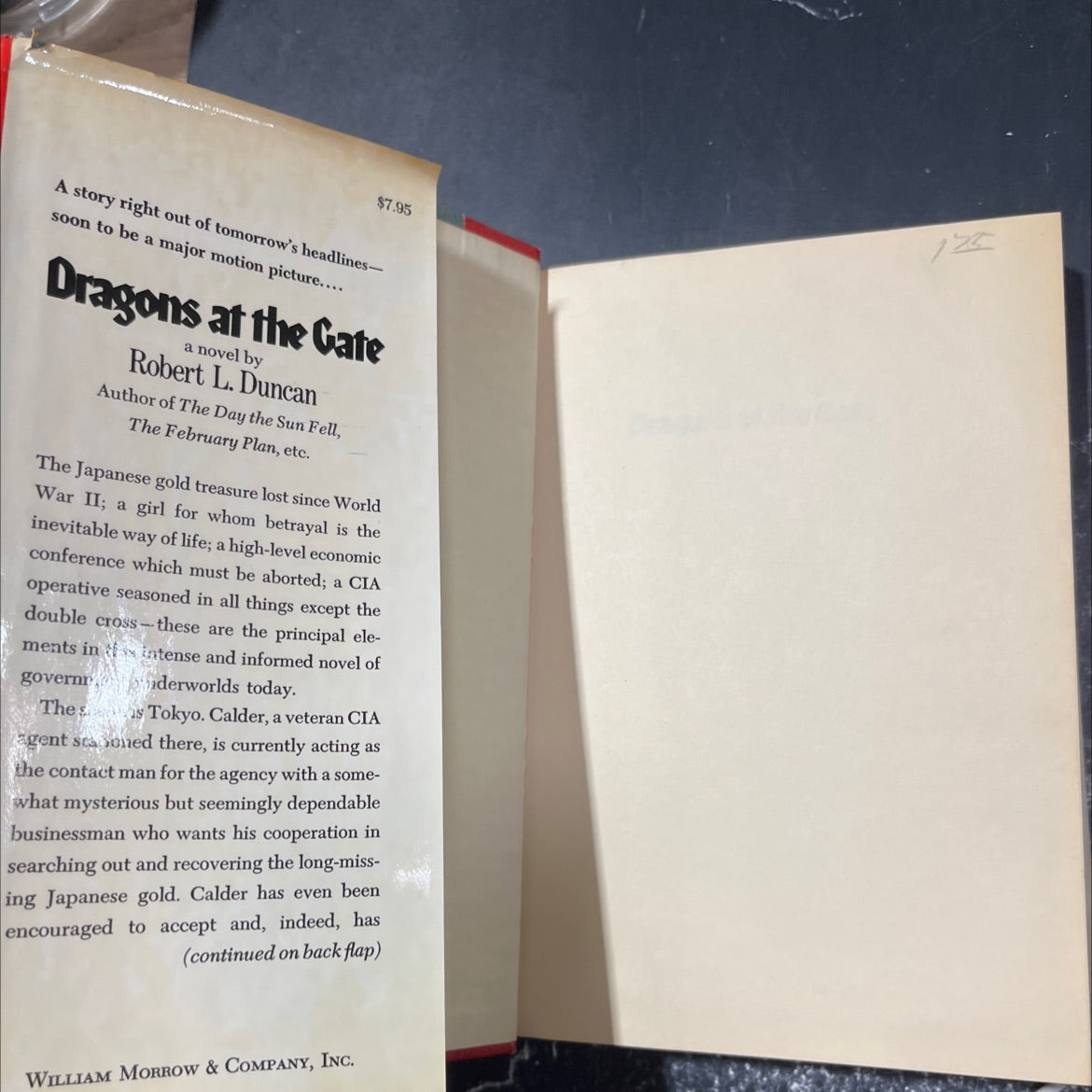 dragons at the gate book, by robert l. duncan, 1975 Hardcover image 4