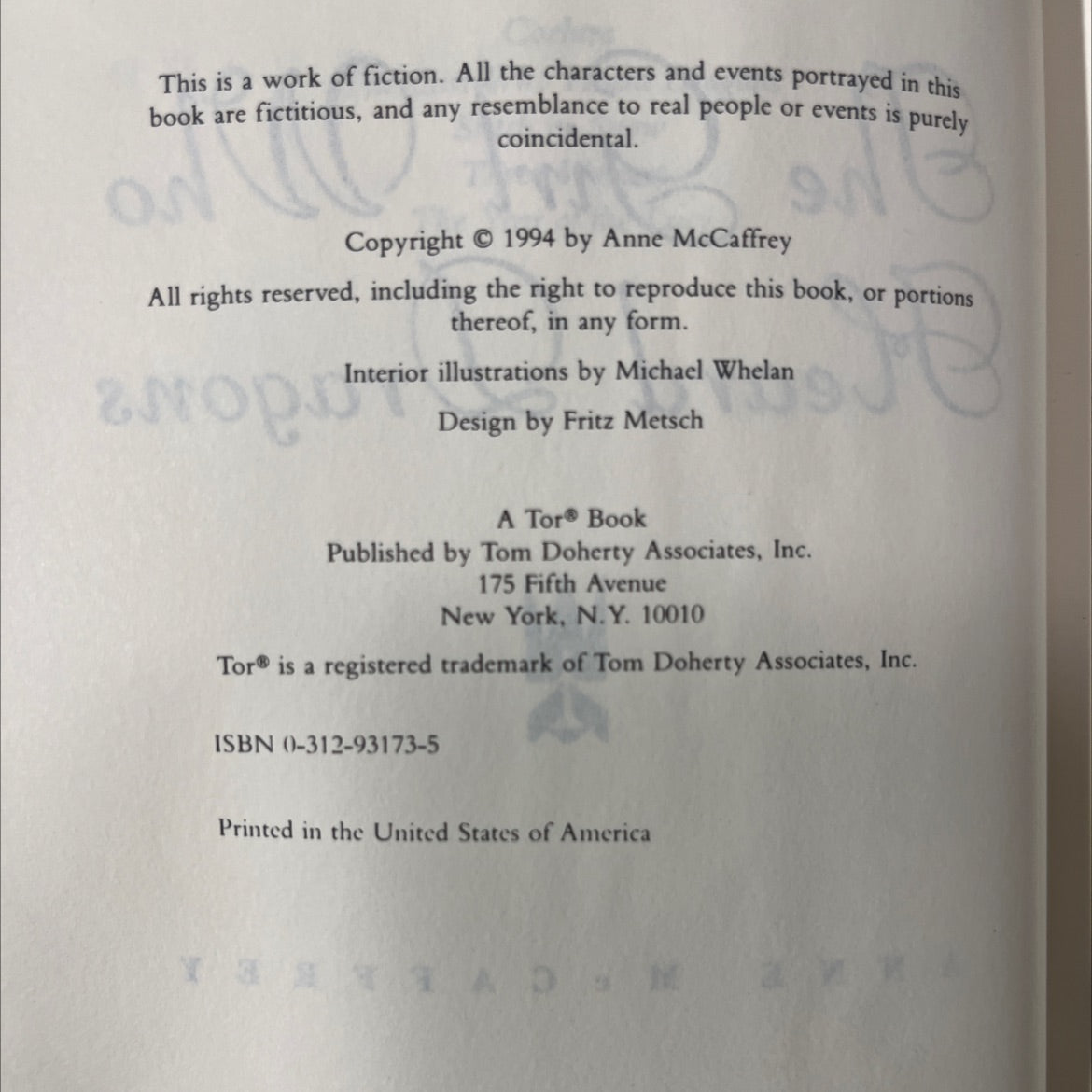 dragons lucy the girl who heard dragons book, by anne mccaffrey, 1994 Hardcover image 3