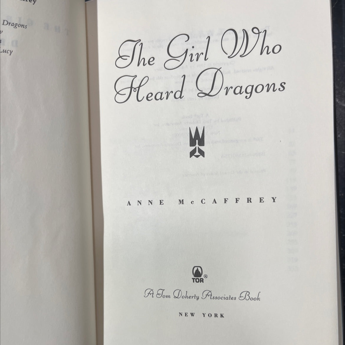 dragons lucy the girl who heard dragons book, by anne mccaffrey, 1994 Hardcover image 2