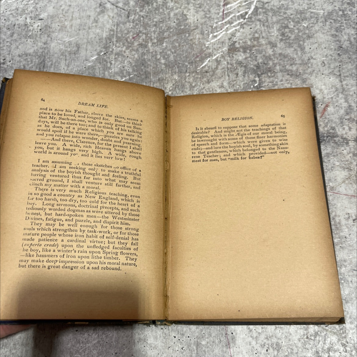 dream life: a fable of the seasons book, by ik. marvel, 1970 Hardcover image 4