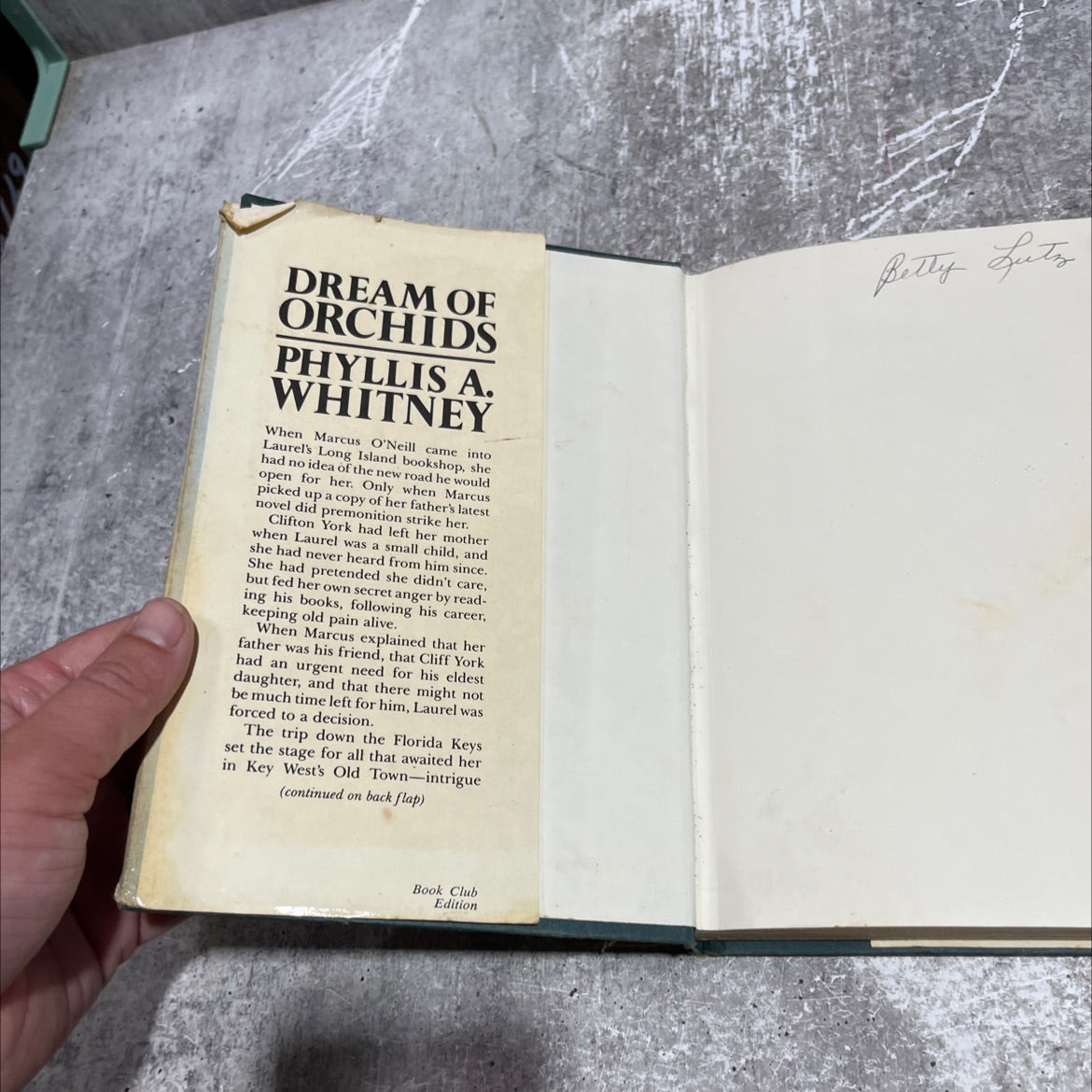 dream of orchids book, by phyllis a. whitney, 1985 Hardcover image 4