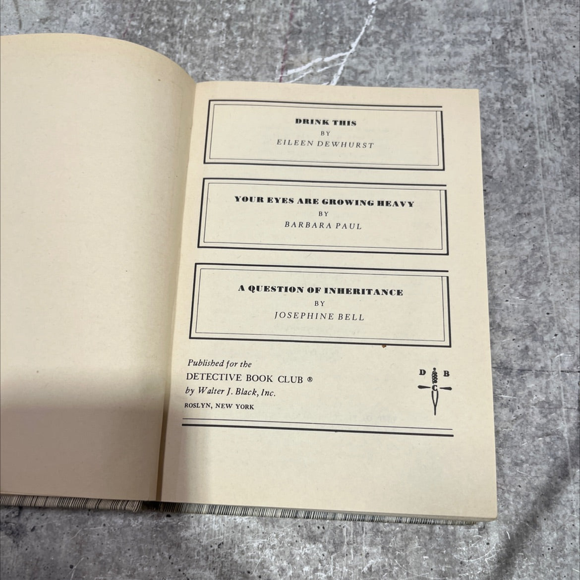 drink this book, by Eileen Dewhurst, 1981 Hardcover image 2