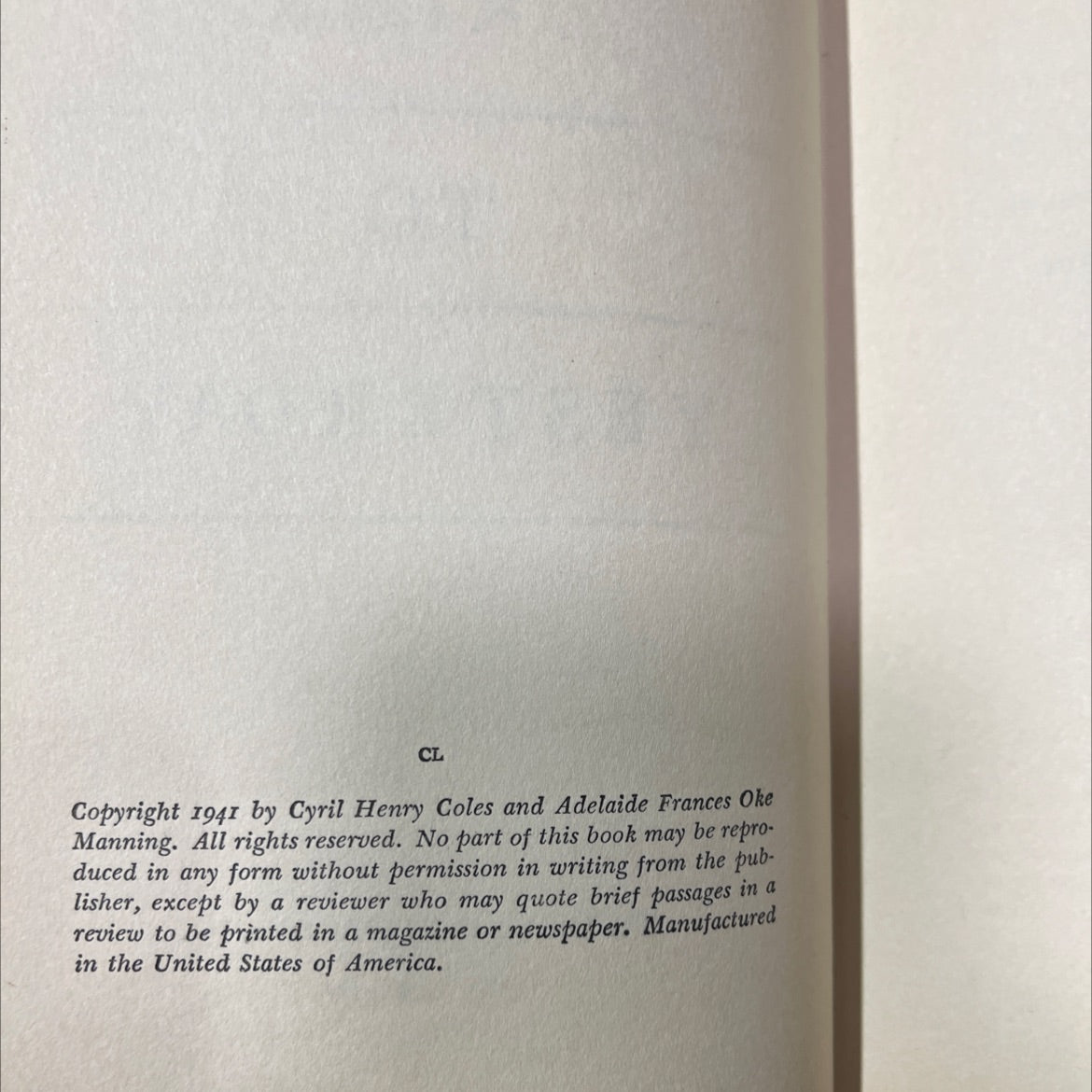 drink to yesterday book, by Manning Coles, 1941 Hardcover image 3