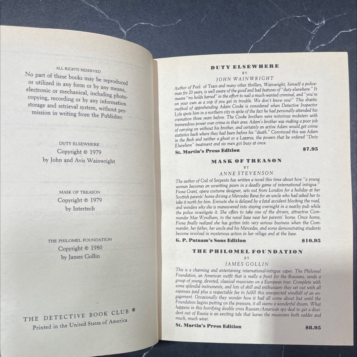 duty elsewhere book, by John Wainwright, 1979 Hardcover image 3