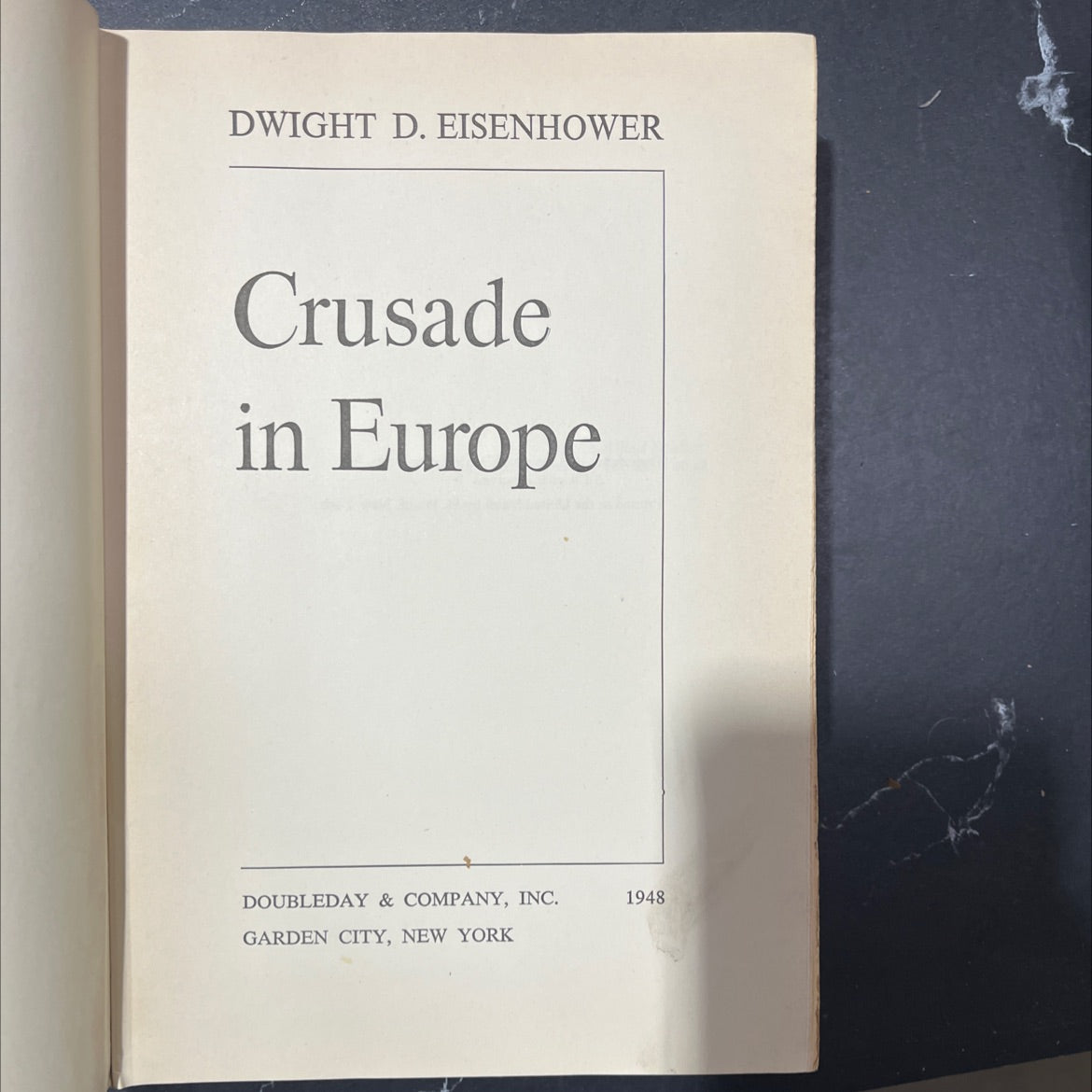 dwight d. eisenhower crusade in europe book, by dwight d. eisenhower, 1948 Hardcover image 2
