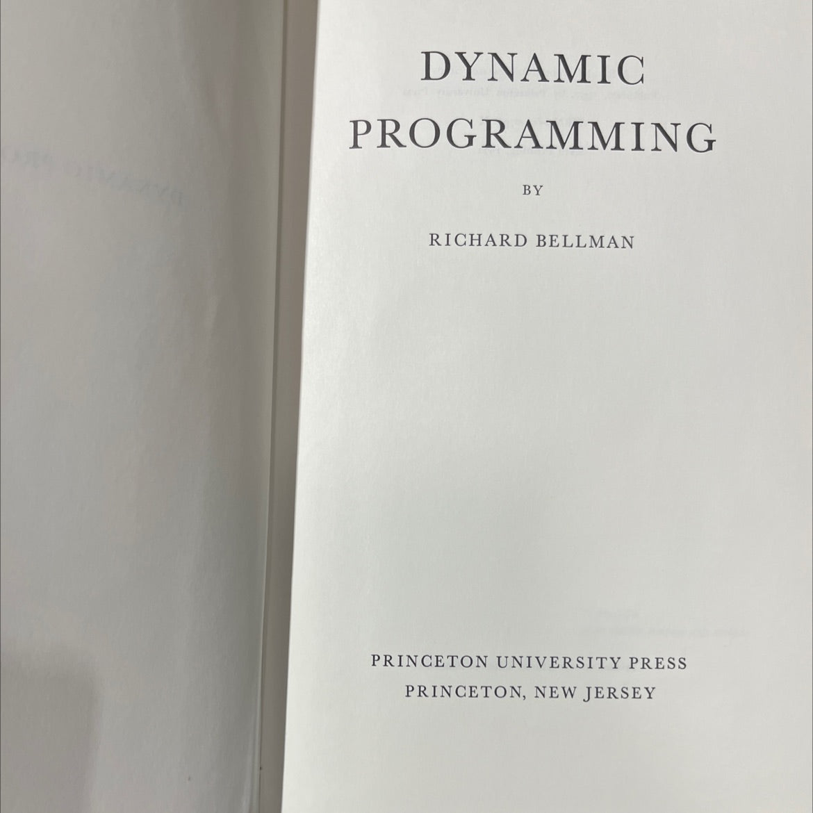 dynamic programming book, by richard bellman, 1972 Hardcover image 2
