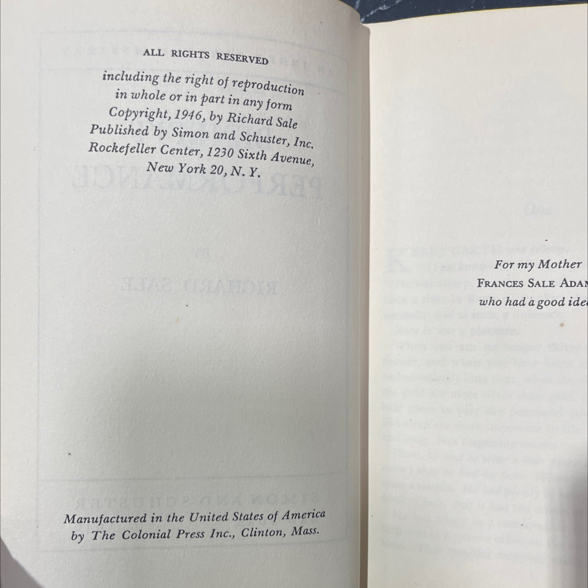 e deep an inner sanctum mystery benefit performance book, by richard sale, 1946 Hardcover image 3