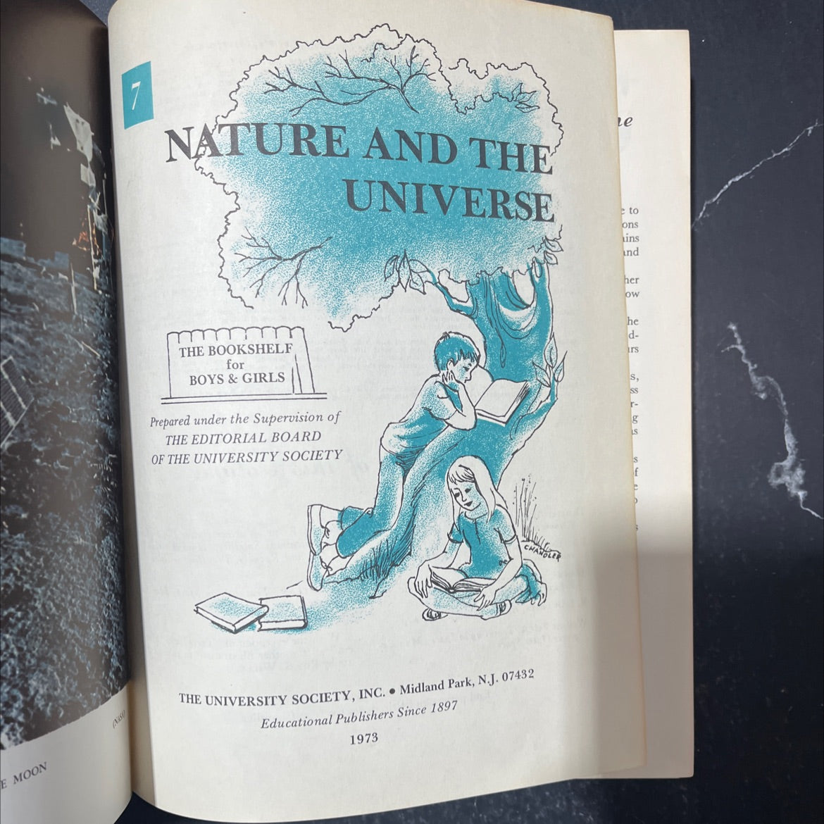 e moon n 7 nature and the universe book, by unknown, 1970 Hardcover image 2