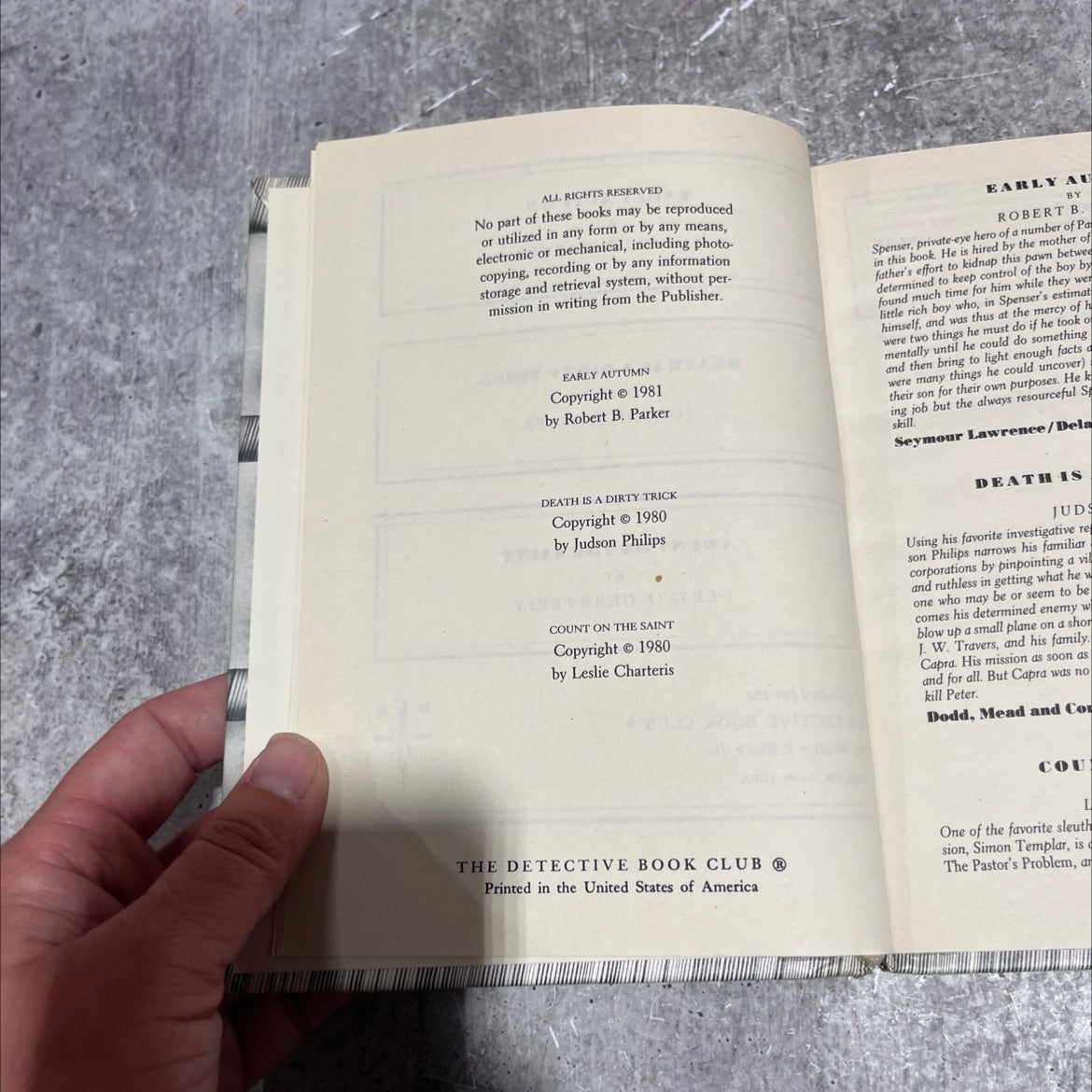 early autumn book, by robert b. parker, 1981 Hardcover image 3
