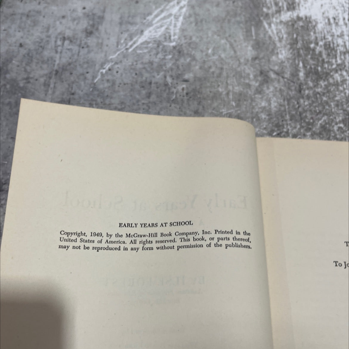 early years at school. a textbook for students of early childhood education book, by ilse forest, 1949 Hardcover image 3