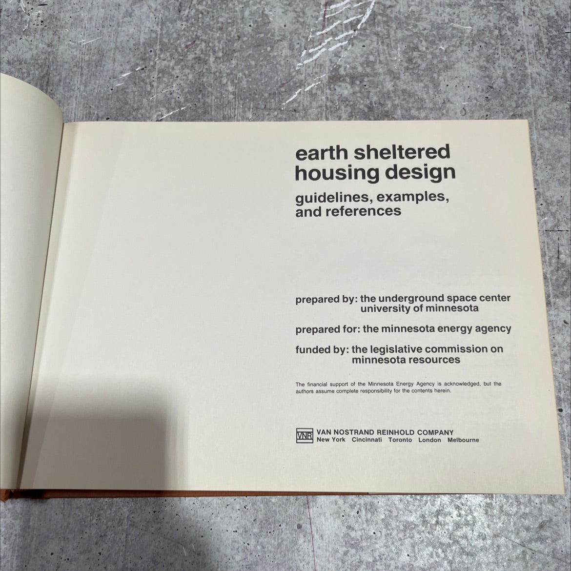 earth sheltered housing design guidelines, examples, and references book, by the underground space center university of image 2