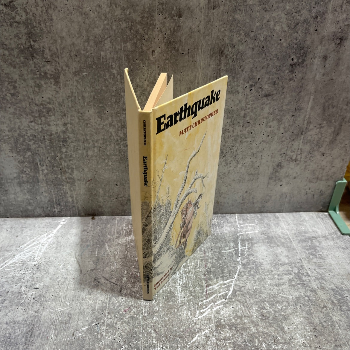 earthquake book, by matt christopher, 1975 Hardcover image 4
