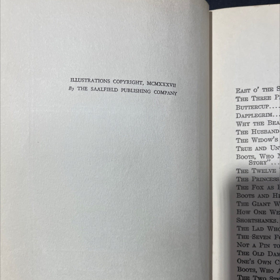 east o' the sun and west o' the moon book, by unknown, 1937 Hardcover image 3
