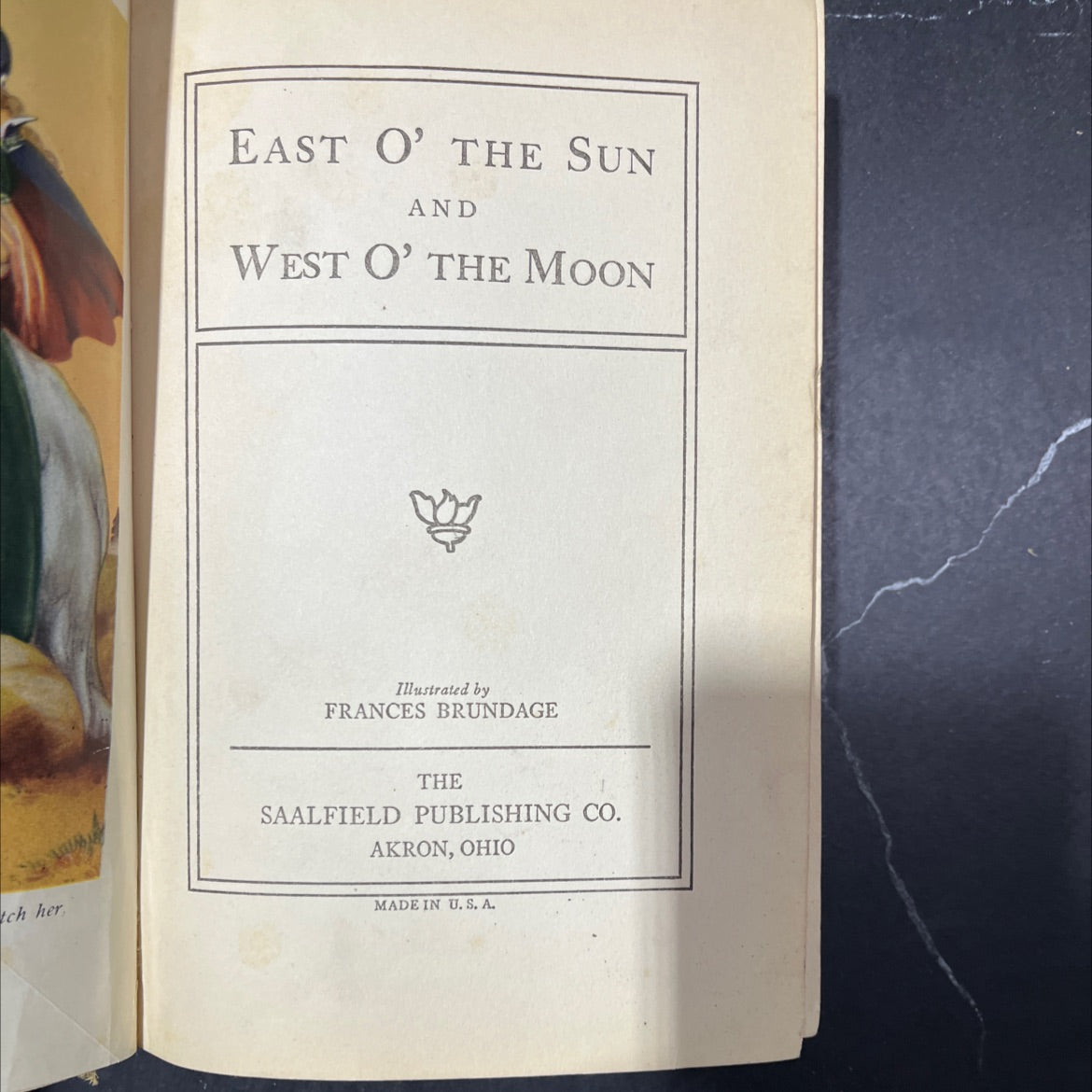east o' the sun and west o' the moon book, by unknown, 1937 Hardcover image 2