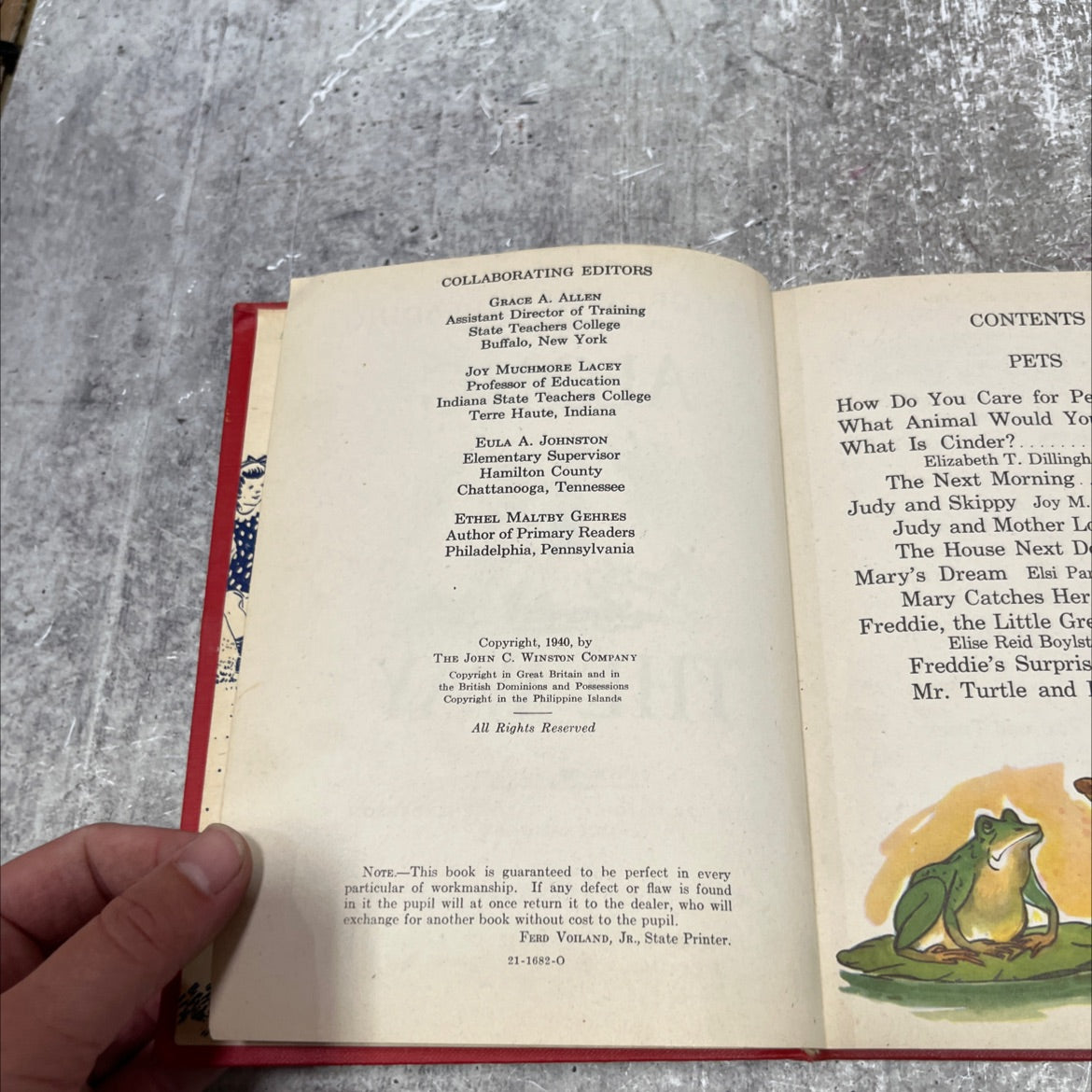 easy growth in reading second reader level one along the way book, by gertrude hildreth alle low felton mabel j image 3