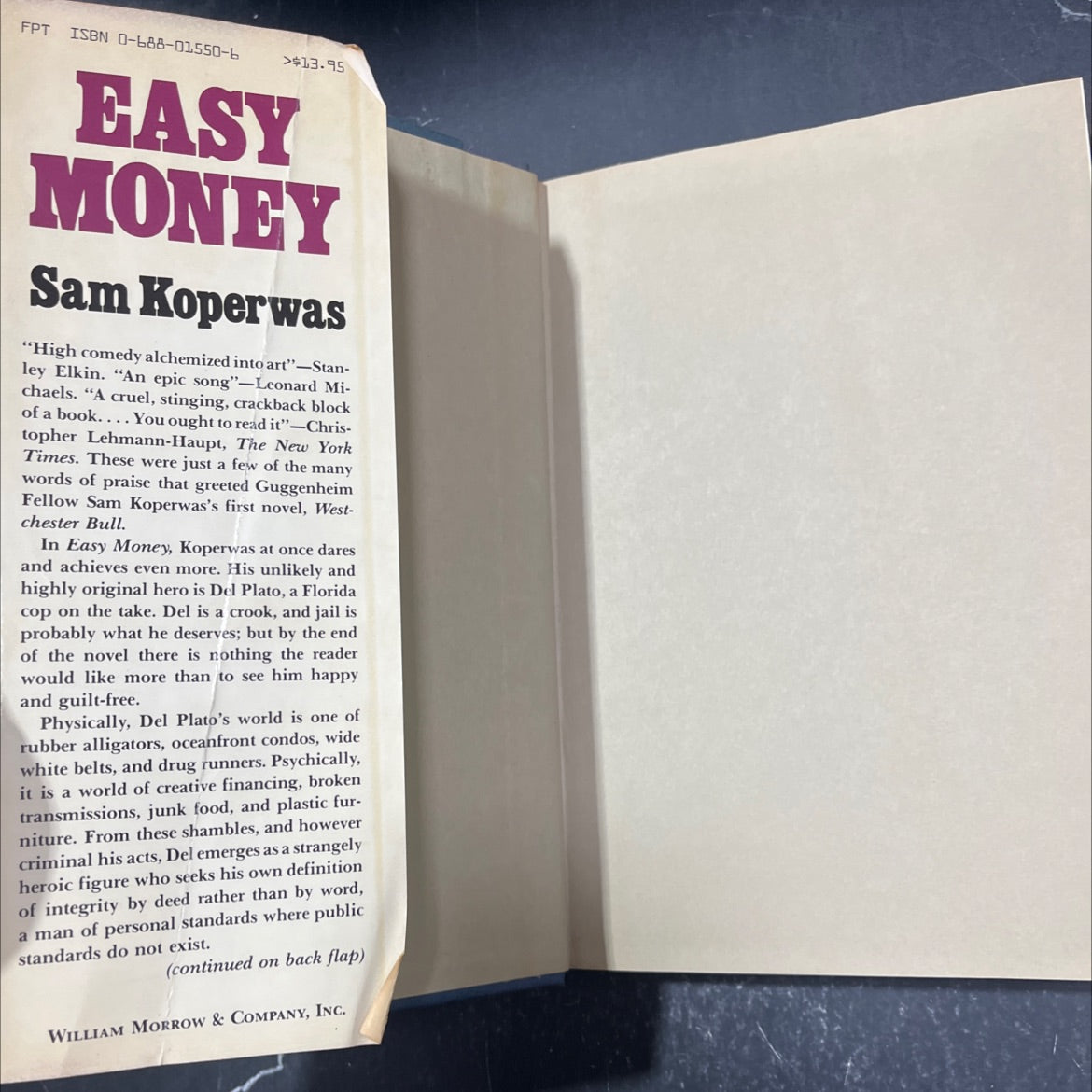 easy money book, by Sam Koperwas, 1983 Hardcover image 4